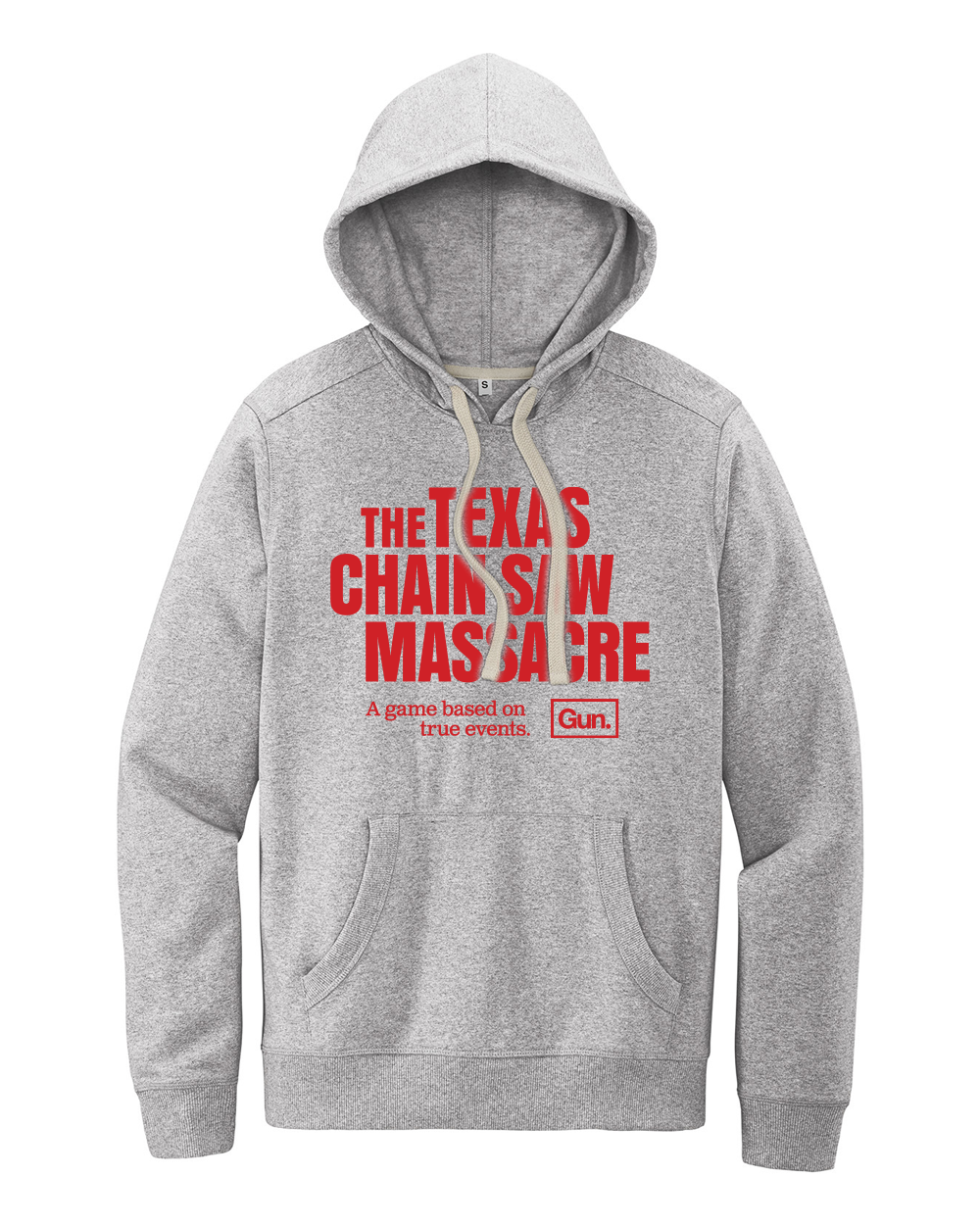 Texas Chain Saw Hoodie - Light Heather Grey | TXChainSawGame